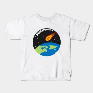 Pizzateorite, the first meteorite made up of pizza Kids T-Shirt